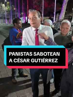 A post by @manuelpedrerooficial on TikTok caption: PANISTAS ATACAN A CÉSAR GUTIÉRREZ PRIEGO DURANTE ASAMBLEA EN COYOACÁN | MANUEL PEDRERO