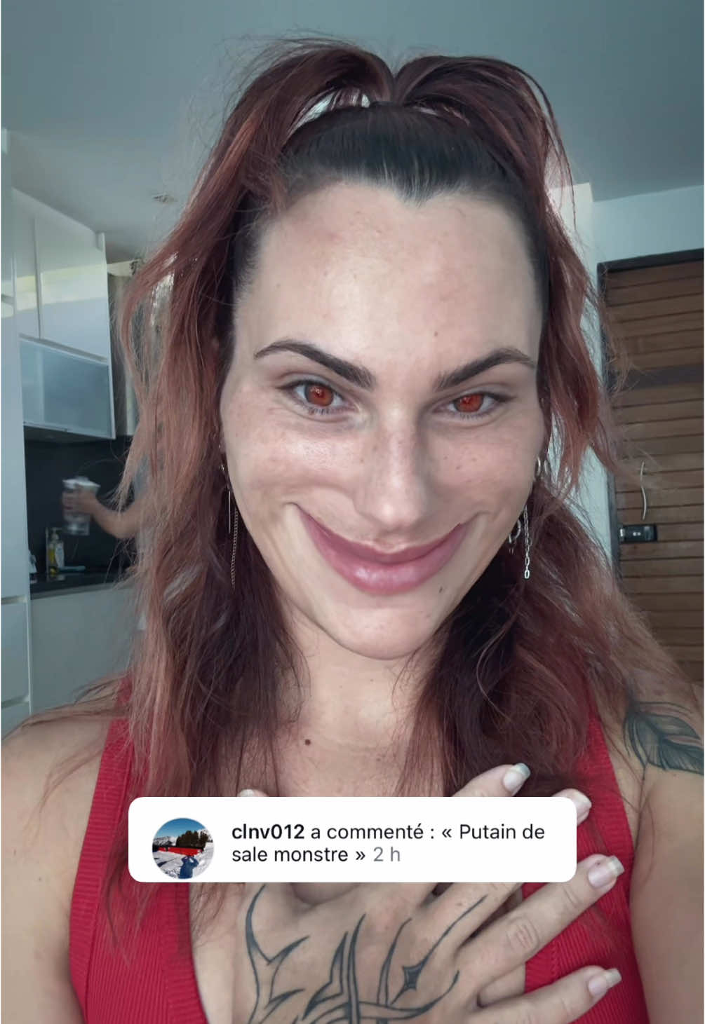 A post by @qwaadi on TikTok caption: Le monstre sous le lit, c’est moi 🥰