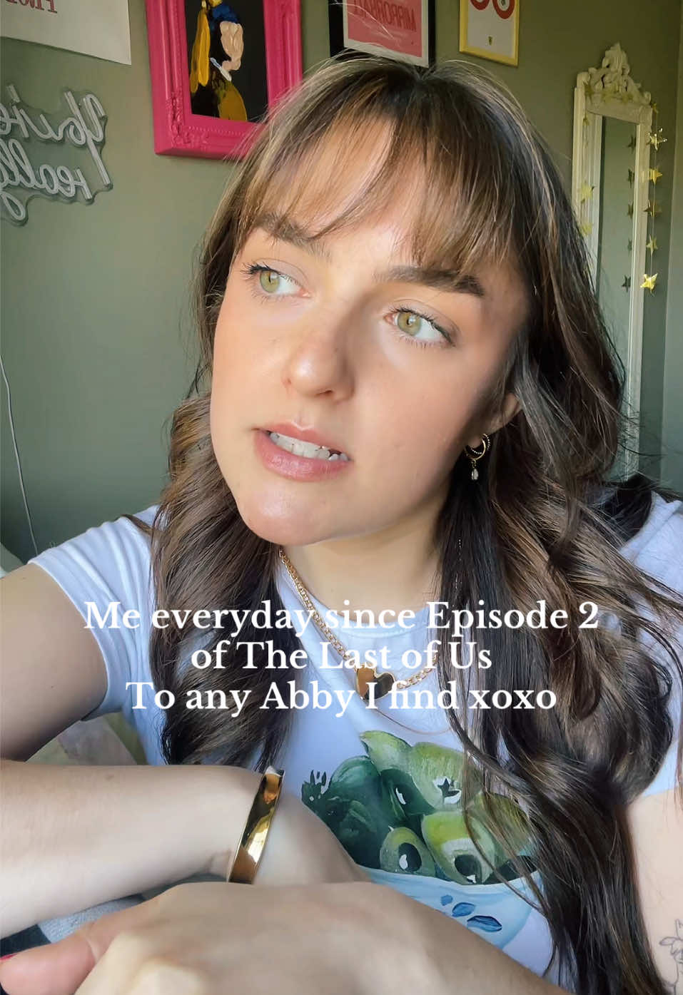 A post by @ on TikTok caption: Sorry I’m a hater xoxo  #tlou #elliewilliams #thelastofus2 #thelastofus #joelmiller #bellaramsey #pedropascal #kaitlyndever 