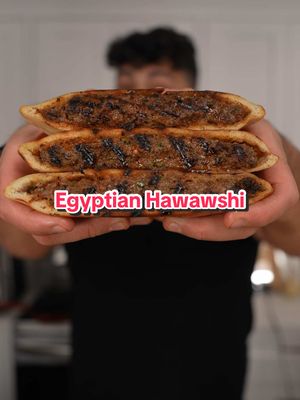 A post by @thegoldenbalance on TikTok caption: Egyptian Hawawshi 😩 