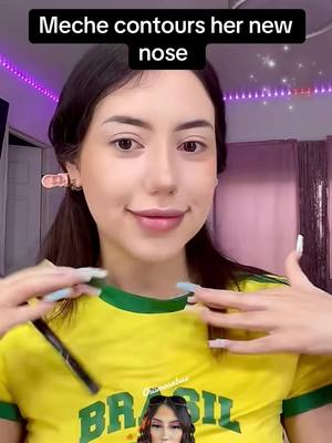 A post by @chismosabae on TikTok caption: #nosejob #meche #live #chismosabae #nosecontour #makeuptutorial #makeup 