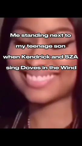 A post by @amandaseghetti on TikTok caption: I’ve already decided this song will be my bathroom break at the GNX Tour 😅🥴 I just can’t listen to it next to two teenage boys! Sooo excited to see Kendrick and SZA in Atlanta though!! #gnxtour2025 #kendricklamar #sza #Meme #MemeCut 