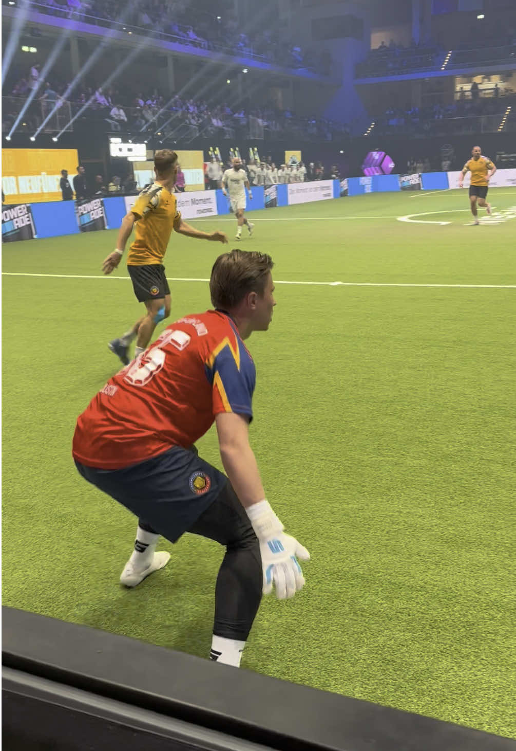 A post by @moderngoalkeeper on TikTok caption: Icon League Game Highlights vs TWO STRIPES 💪🧤 #foryou #goalkeeper #fyp 