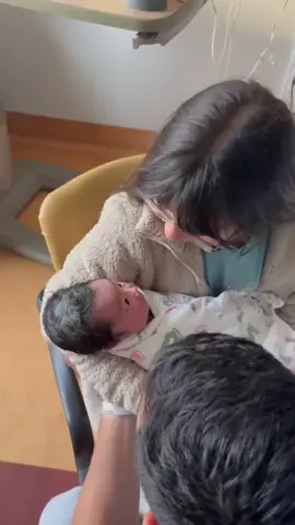 A post by @nickandsienna on TikTok caption: Mila Ren has arrived <3 melting our hearts already! Sienna is so excited ☺️