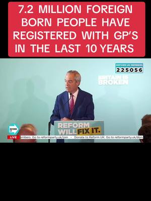 A post by @reformukgrahameardley on TikTok caption: #nigelfarage #reformuk #nhs 