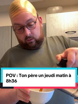 A post by @moguizoff on TikTok caption: POV : Ton père un jeudi matin à 8h36