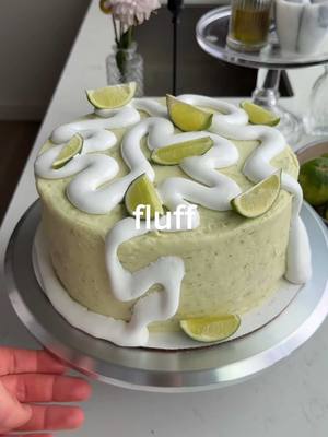 A post by @ryannordheimer on TikTok caption: key lime bday cake pt. 2 🏝 RECIPE COMPONENTS  sesame vanilla cake layers 🍰 1. Mix 6 egg yolks with 6 tbsp tahini, 1.5 cups sugar, 1/2 cup water, 1/2 cup neutral oil, 2 tsp vanilla. 2. Fold in 4 tsp baking powder, 1/2 tsp kosher salt, 1 3/4 cup all-purpose flour (220g). Set aside.  3. Whip 6 egg whites with 1/4 tsp kosher salt and stream in 1/2 cup sugar. Whip until stiff peaks form. Fold into batter.  4. Split batter into 2 parchment lined and greased baking sheets. Bake for about 18 minutes at 350F. Let cool.  key lime pie mousse 🌴 1. Whip 3 egg yolks with 1/4 cup granulated sugar over a double boiler until warm to the touch. Whip with an electric mixer until ribbony and light. Beat in 2 sheets of silver gelatin that were soaked in ice water. Beat in 4 oz @phillycreamchs cream cheese, 1 can of condensed milk, 1/4 cup lime juice, 1/2 tsp salt. 2. In a separate large bowl, beat 1.5 cups heavy cream until it holds stiff peaks. Add cream cheese mixture and beat until stiff peaks hold. Refrigerate. graham cracker butter 🥧 1. Process in a food processor one box of @honeymaidsnacks graham crackers with 6 tbsp melted butter, 1 tsp kosher salt, and 6-8 tbsp water to make a paste.  black lime cake soak 🖤 1. Microwave 2/3 cup lime juice with 2/3 cup sugar and 1 tsp black lime powder for 30 seconds. Stir to dissolve.  . . . #recipe #viral #layercake #aesthetic #funfetti #cookbook #layercake #newyorkfood #cake #nyc #newyork #creamcheese #nytcooking #cookies #nycfoodie #nycfoodblogger #nycfood #keylime #eastvillage #grahamcrackers #frosting #cheesecake #milkbar #keylimepie #mousse #cakegate
