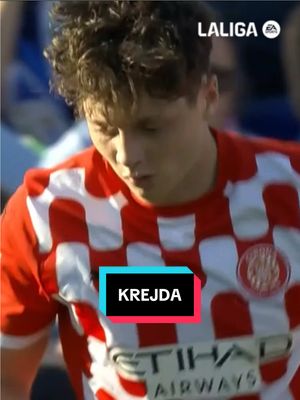 A post by @gironafc on TikTok caption: KREJDA 😱 #LeganésGirona #LALIGA #gironafc #OrgullGironí 