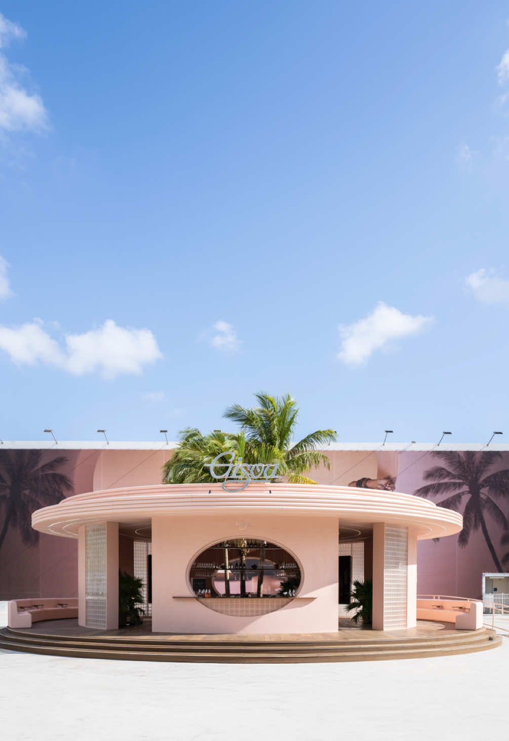 A post by @miamidesigndistrict on TikTok caption: Hey, @Gisou 💕🌴 #MiamiDesignDistrict 
