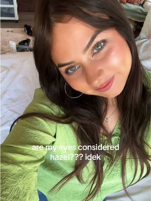 A post by @prettylilyliar on TikTok caption: everyone says mine r hazel but i think green😭#hazeleyes#tatemacrae 