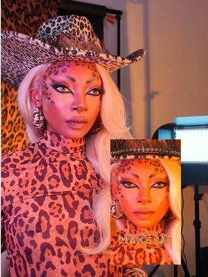 A post by @nyane on TikTok caption: Part 2 & Last Part of my BTS shooting my leopard look, this look was shot in two days coz I was way too tired to remove the makeup 💄 🐆 #foryoupage #leopardmakeup #letsremovemymakeup 