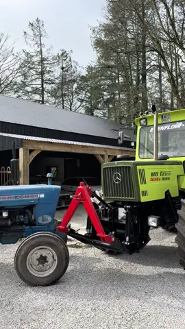 A post by @evenflow60 on TikTok caption: #ford #4000 #mbtrac #evenflowtractors #evenflow #fyp #music 