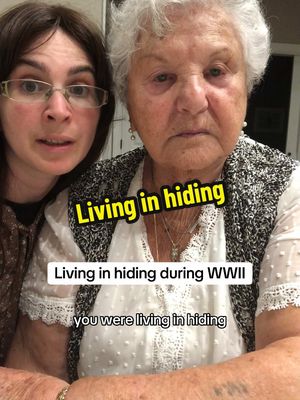 A post by @miriamezagui on TikTok caption: Bubby recounting the time when she was living in hiding and was almost found. 