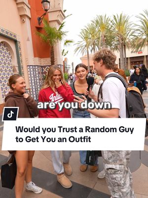 A post by @johnrusanov on TikTok caption: Would you trust these random guys to get you an outfit? #irvinespectrum #manonthestreet #streetinterview 