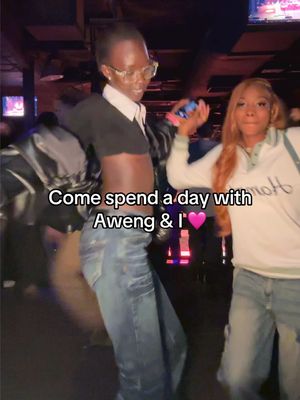 A post by @naaysback on TikTok caption: Thank you again for showing me great time 🥹🩷 @Aweng Chuol 