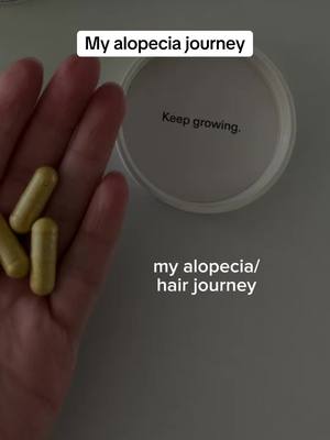 A post by @cejachel on TikTok caption: It’s funny to think how I used to cry endlessly about my hair loss and now here I am talking about it freely on the internet 💀 things I’ve been doing to treat my hair loss and overall hair health: Using @currentbody red light helmet Scalp massages as often as possible Taking @nutrafol supplements  Sleeping with a @Slip Silk Pillowcase turban every night 🖤 #alopecia #alopeciaawareness #hairlossjourney 