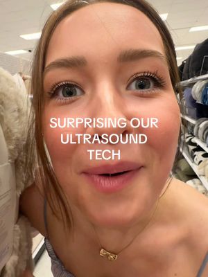 A post by @taylorrandsoph on TikTok caption: I can’t believe we are doing this again🥹😭 — I LOVE gift giving so this was fun!!! #taylorandsoph #pregnant #pregnancy #baby #ultrasound #shopping #bloompartner @Bloom Nutrition 