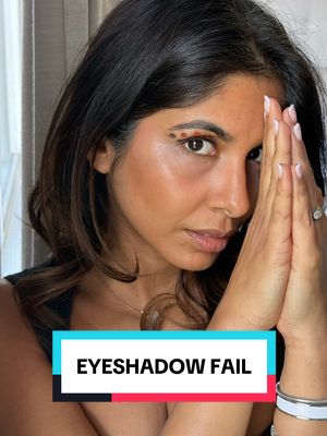 A post by @sheenamelwani on TikTok caption: Instagram vs. Sheena...l think I nailed it the second time around Eyeshadow Inspiration: @Dayane Santos  Hype girl: @laurencuddy we tried 🫣 #instagram vs #reality #fail