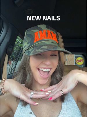 A post by @calliemccuskey on TikTok caption: coming out of my nail transition retirement — 🍓 #nailday #newnails #nailtransition #springnails #nailsalon #nailart 