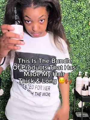 A post by @baskandlatherco on TikTok caption: YUP! Consistency is key y’all. Stay on track with your hair goals with our Healthy Hair Starter Kit 💛✨👩🏾‍🦱 #baskandlatherco #fyp #haircareproduct #healthyhair #haircaretips #thickerhairgrowth 