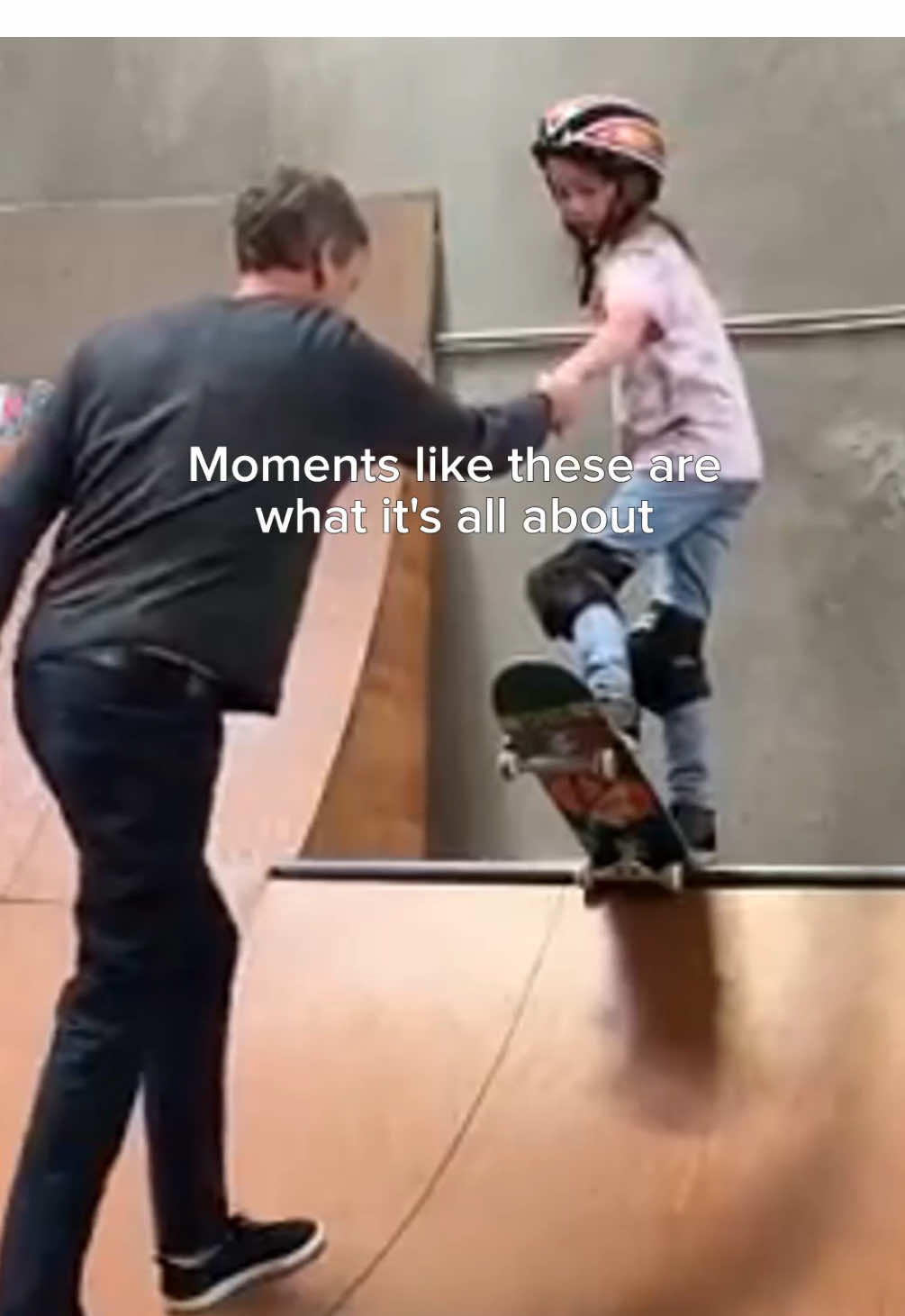 A post by @tonyhawk on TikTok caption: Sharing the passion of skateboarding is my passion