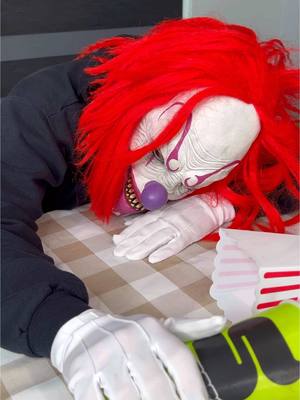 A post by @yoeslan on TikTok caption: Monster pranks clown with balloons 🎈🤣 #monsterundermybed  #funnyvideo 