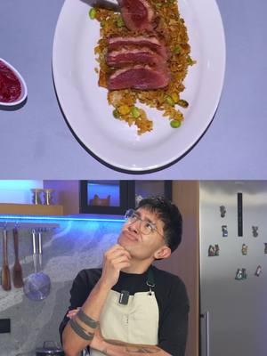 A post by @chefenproceso on TikTok caption: ¡Ahora si! Pato con arroz 🫡 #chefenproceso 