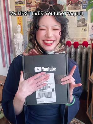 A post by @mochihanfu on TikTok caption: i've been a busy womannn 💃 My first ever award (reward?) from @YouTube arrived!! I'm so grateful, I have no words but thank you. Thank you all for supporting me through all the crazy adventures and transformations through my life, and on this page.  Your love of hanfu and history inspires me to make more content!! I wouldn't be here without your encouragment and views 😭  Thank you to my mom for always staying true to her culture, language and identity. Because of that I'm able to embrace and share this side of me with all of you! 💖 #youtube #award #fyp #busywoman 