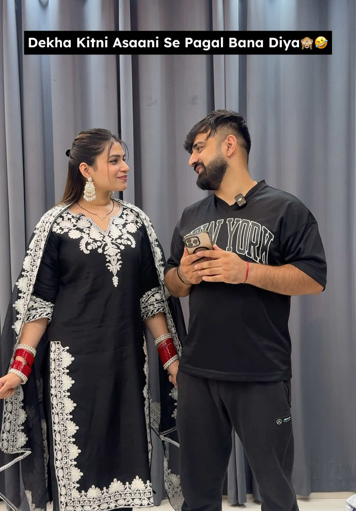 A post by @rajatbornstar on TikTok caption: Pagal Banadiya 😂 #trending #rajatbornstar #tiktokviral #rajatswati #couplethings #comedy #funnyvideos 