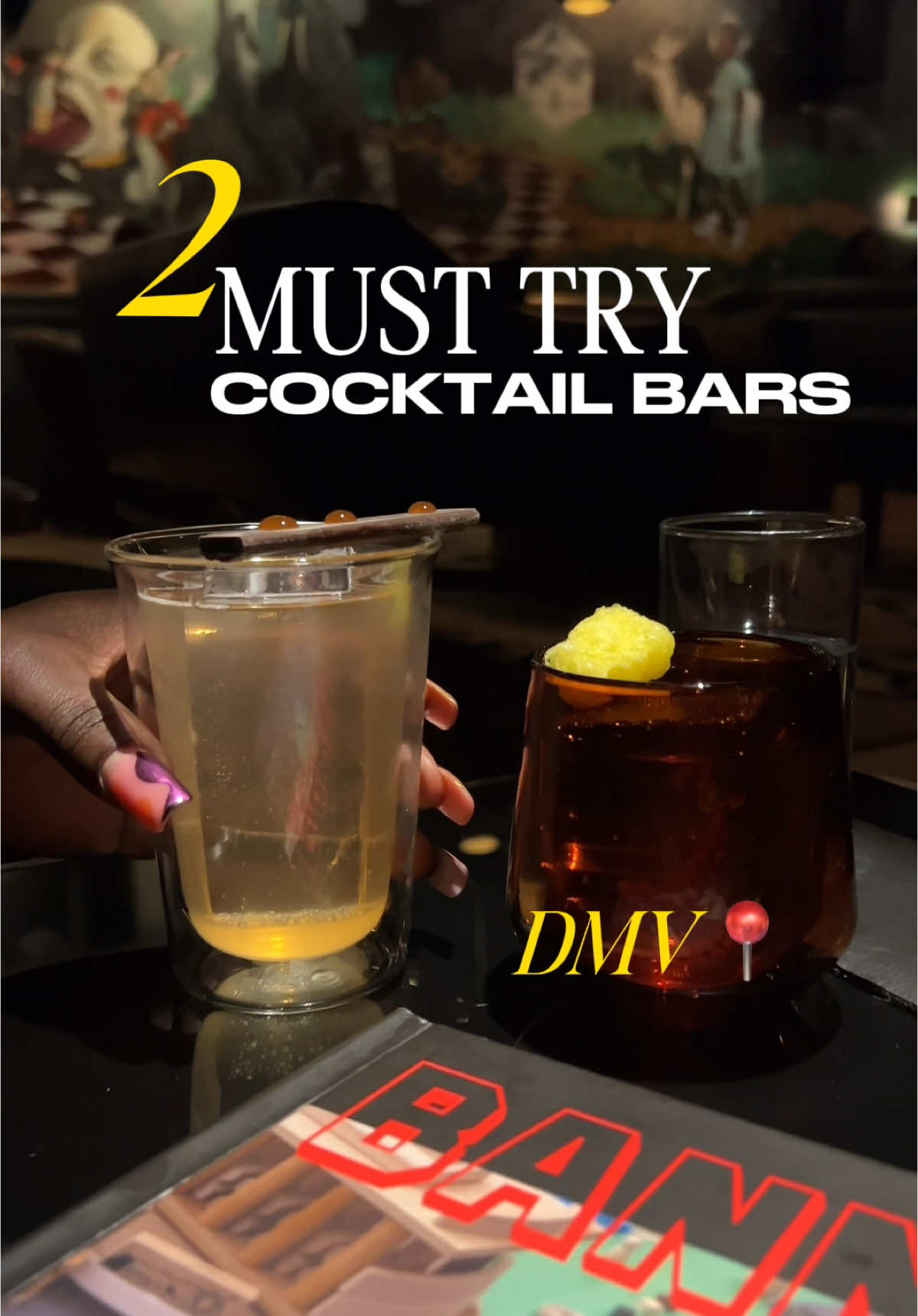 A post by @dasseats on TikTok caption: Here’s 2 Speakeasy style bars in the DMV:  ✨B@nned Book Speakeasy at The Study in Old Town Alexandria  * Open Apr 23-26 from 5-10pm & Apr 27 during the Old Town Book Fair from 10am-3pm.  * $1 of every cocktail sold & 50% of book sales will go to the VA Library Association  ✨’Banned in DC’ menu at Allegory   inside of Eaton hotel in DC & open from 5-11:30pm Mon-Thurs & 5-1:30am Fri-Sat * Walk-ins only, no reservations  #dmvthingstodo #speakeasy #cocktailbars #oldtownalexandriava #dcrestaurants  