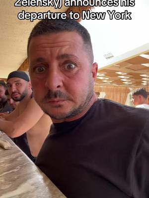 A post by @gigipescheria on TikTok caption: Zelensky annuncia la sua partenza per New York