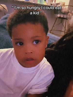 A post by @mia.ariannaa on TikTok caption: He wasn’t going for it 🤣 my baby said you been eating good all day 🤣🤣  #fyp #MaestriDelPov #azai #viral #toddlermom #imsohungry 