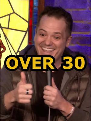 A post by @jeffarcuri on TikTok caption: Over 30 #funny #jokes #crowdwork #standupcomedy #comedy #millenials #jeffarcuri #fyp 