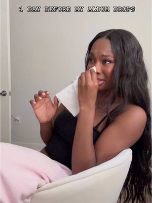 A post by @cocojones on TikTok caption: If dropping your first album is anything like giving birth count me OUT this was tew much hormonally 😭😂. She’s here she’s born and she almost sent me on a SPIRAL 🌀  I love her, my baby!! #whynotmore? 