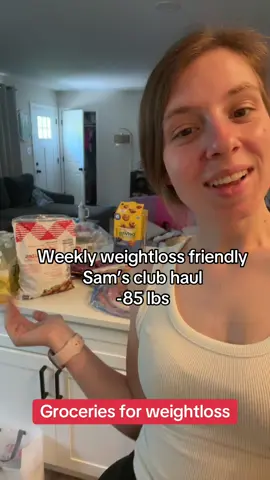 A post by @carolineefitness25 on TikTok caption: This weeks Sam’s club haul!! It was a smaller trip this time but let me know what you wanna see when I go next time and I’ll show you more of my favs #weightloss #fyp #healthy #samsclubscanandgo #samsclub #lowcalorie #healtyfood #gym #groceryhaul #samsclubfinds #howtoloseweight #caloriedeficit 
