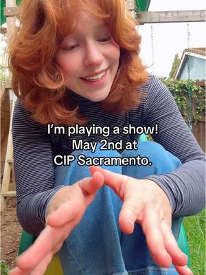 A post by @sarabethliebe on TikTok caption: Come hang out on May 2nd at CIP with me! 🤍  #sacramento #fy #norcal #sac  