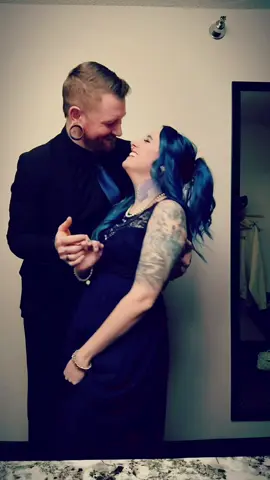 A post by @inkdm0m on TikTok caption: Gomez 🥀 Morticia  We were busy on a trip that I still need to edit,but 6 years married and 9 years together ❤️  I love you @Red Dead Tommy #gomezandmorticia #morticiaaddams #foryoupage #hopecore 