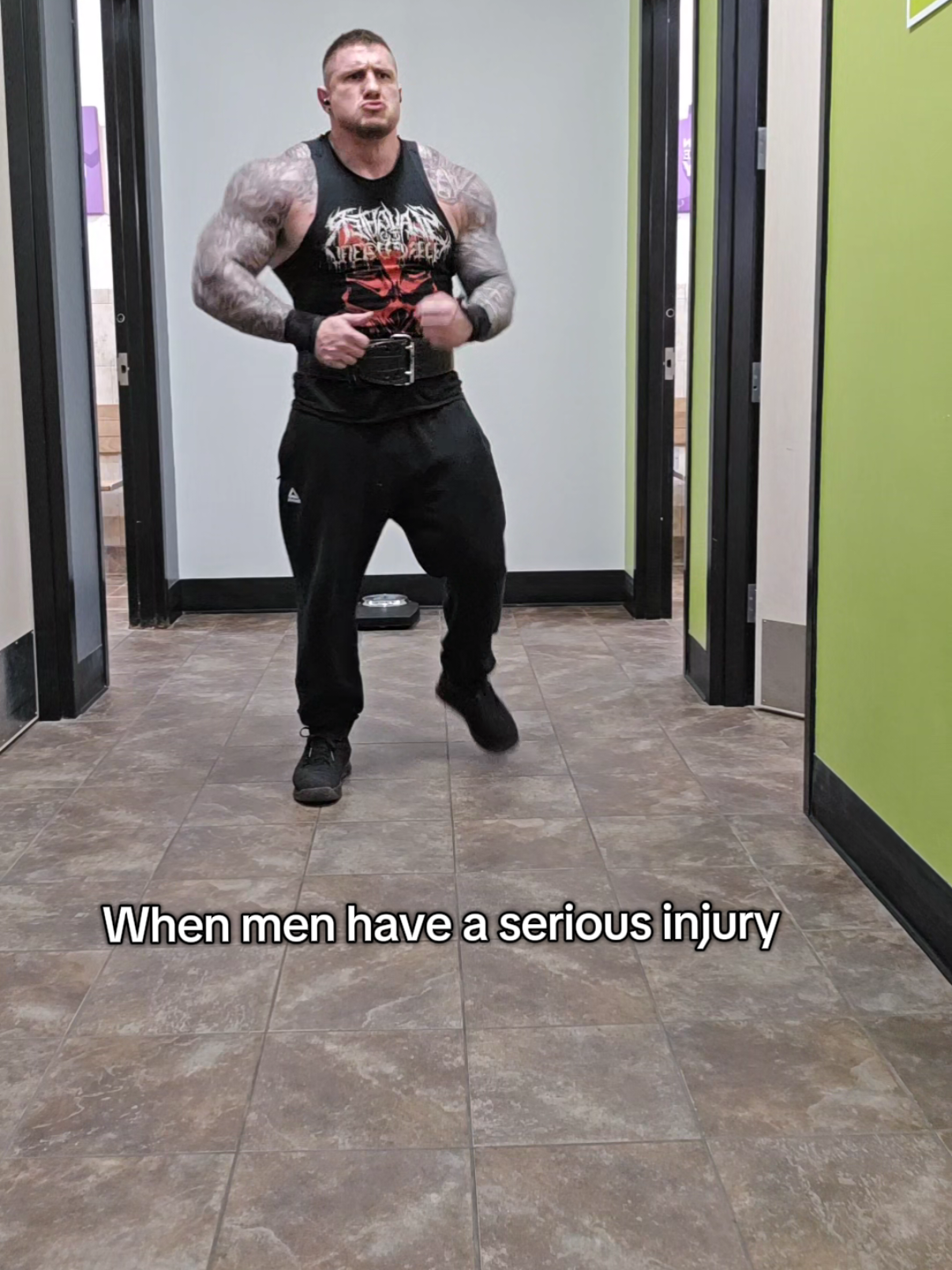 A post by @the.primal on TikTok caption: Injury vs Common Cold