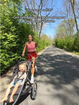 A post by @theashleybell on TikTok caption: I would love to be able to run with my kids one day #runtok #momswhorun #runnersofitiktok 