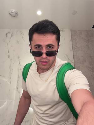 A post by @notolsennchris on TikTok caption: airport bathroom got me feeling! 