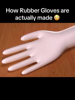 A post by @howitsmadeactually on TikTok caption: That’s a satisfying process 😮 #howtotiktok #made #gloves #rubbergloves #rubber #fyp #tik 