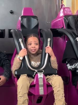 A post by @lavenayvette on TikTok caption: Nova was scared to ride the rides in the mall 😬 #fyp #foryoupage #viral #Novastarr #Jordan #Nova #funny 