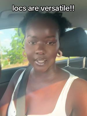 A post by @missslado on TikTok caption: You guys want a tutorial? 😍😍 #microlocs #4chair #locs #sisterloca #blackhairstyle 