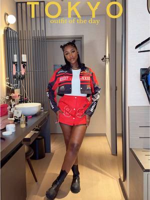 A post by @caittheegreat__ on TikTok caption: 🚨Is it a jacket or a set? BABY, it’s both! 🚨 This lil number can be styled four different ways, the full set, just the crop jacket, just the skirt, or rock it open as a statement jacket. I wanted to give edgy and fun today… and she ate! The look came out so cute. I’m lowkey obsessed. • Outfit in my Amazon Storefront, linked in bio ❣️