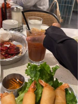 A post by @aiyannace on TikTok caption: I love Pho #pho #crawfish #shrimprolls #vietnamesefood 