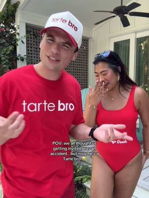 A post by @meimonstaa on TikTok caption: Jacob trying to get us an invite to Bora Bora 😭🫶 @tarte cosmetics we love u <3 @Jacob V 