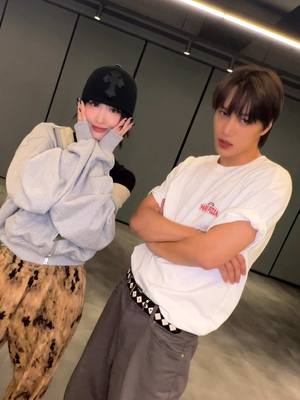 A post by @weareone.exo_official on TikTok caption: Dancing king & queen Wait On Me 🐻🍑 #KAI #카이  #EXO #엑소 #weareoneEXO #MOMO #모모  #TWICE #트와이스  #WaitOnMe #KAI_WaitOnMe