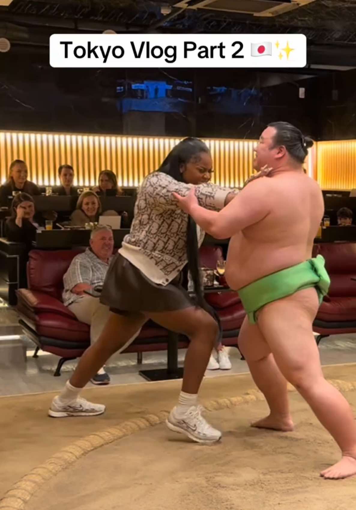 A post by @nellarose on TikTok caption: Tokyo Vlog Part 2 🇯🇵✨  Spa Name: Senkyaku Banrai Toyosu Manyo Club                                               Summo restaurant: Asakusa Sumo Club