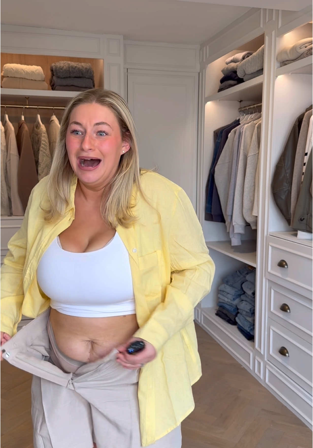 A post by @carys.whittaker on TikTok caption: 80-90% of my online orders do NOT fit or feel good on my body. If you can relate then I FEEL YOU. but please remember this next time you try something on that doesn’t honour your body or make you feel good… IT’S NOT A YOU PROBLEM. IT’S 👏🏼 THE 👏🏼 CLOTHING 👏🏼. You deserve to exist as you are and find clothes that feel cute and comfortable on your body. They may take 10x longer to find, but they’re so so worth it once you do 😌