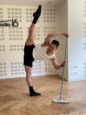 A post by @melissabecraft on TikTok caption: BALLERINA BATTLE 🩰 @Alex Wong #leap #ballerina #dancebattle 